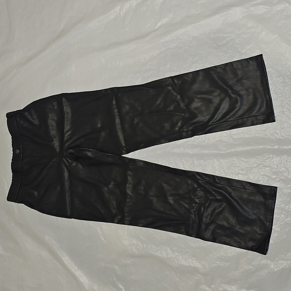 Charlotte by CATO Girls Size Large 14/16 Black Faux Leather Pull On Pants New